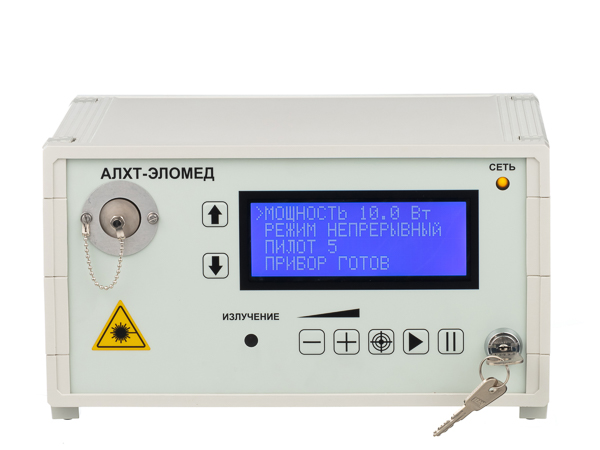 Лазерный аппарат АЛХТ-Эломед  для склеротерапии кист молочных желез
